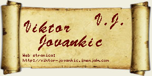 Viktor Jovankić vizit kartica